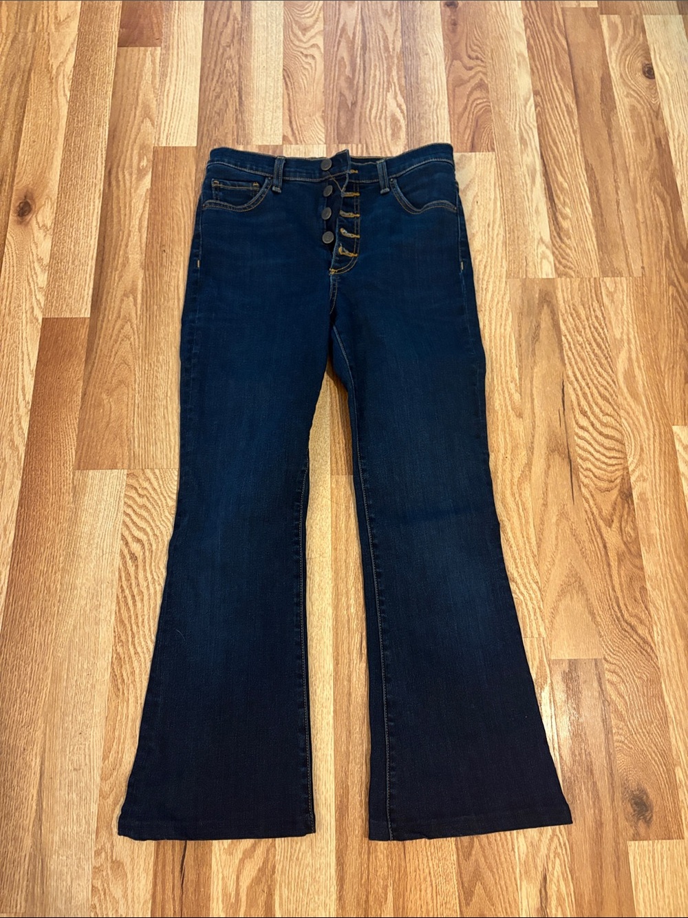 Veronica Beard Beverly Skinny Flare high rise jeans